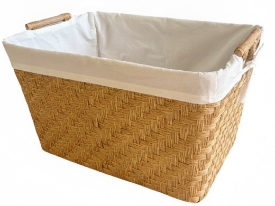 Exquisite Rectangular PE Twill- Weaving Laundry Basket